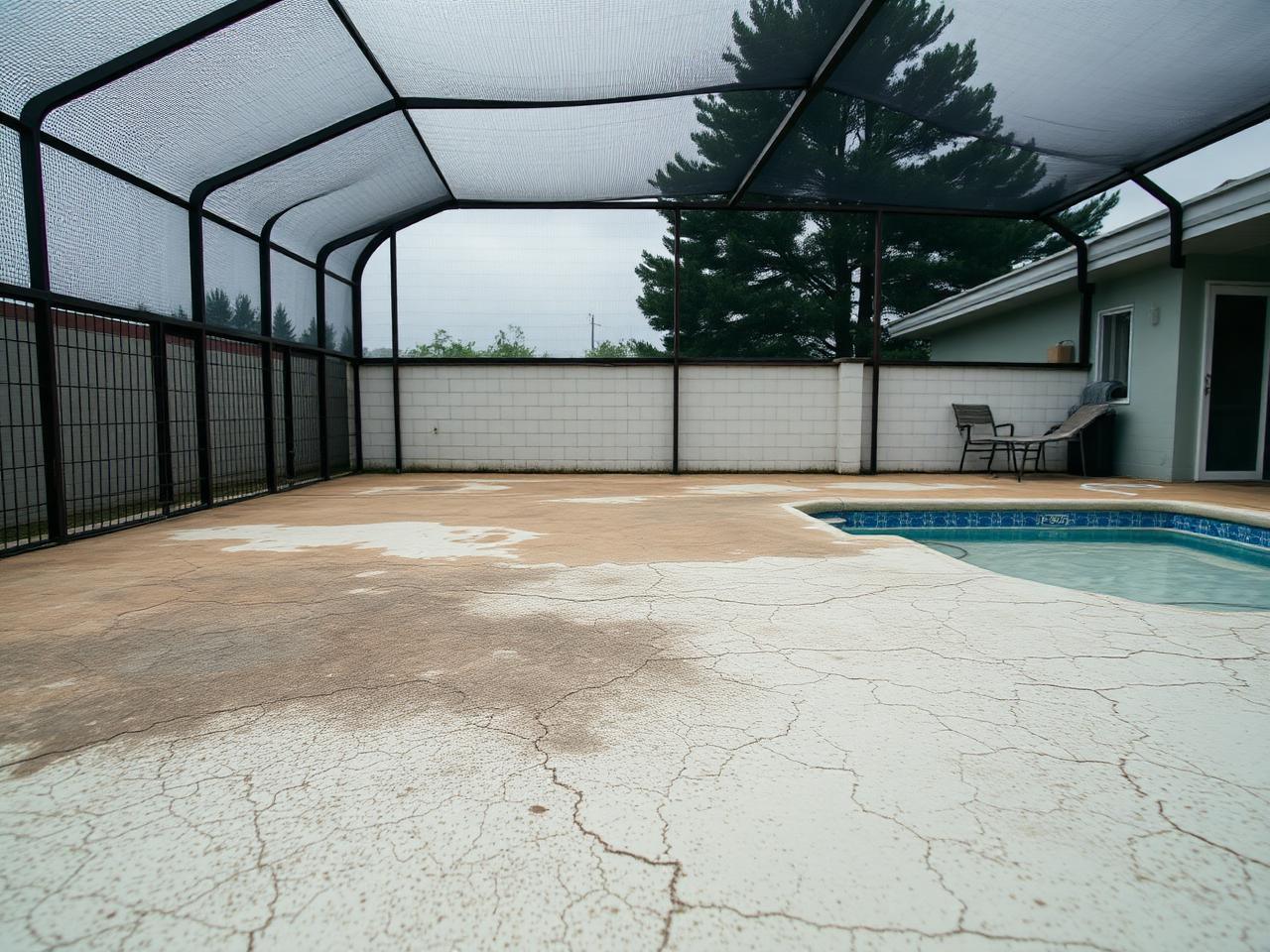 Pool Deck Resurface before construction