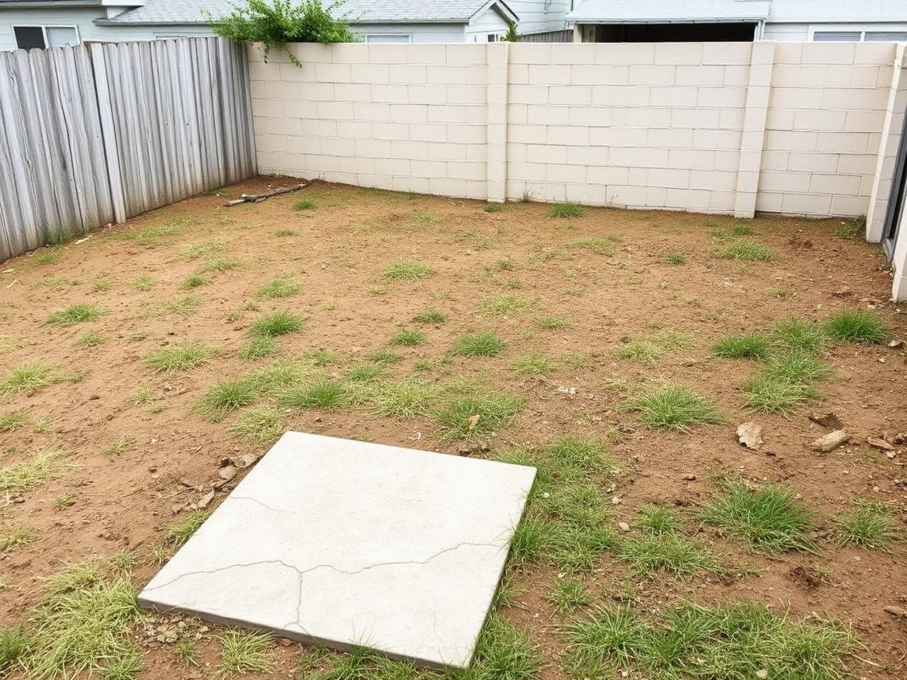 Full Backyard Build before construction